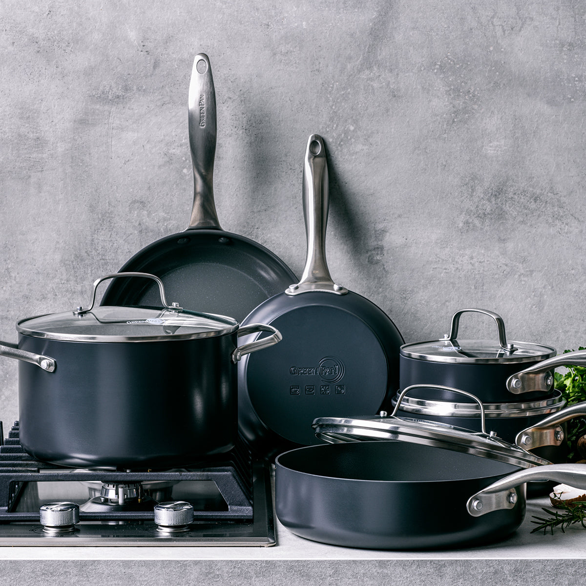 Canterbury Ceramic Nonstick 10-Piece Cookware Set