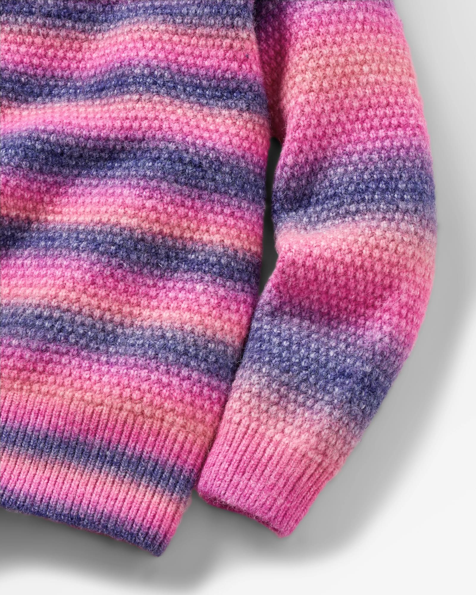 Fika Recycled Knitted Jumper - Crushed Berry Dip