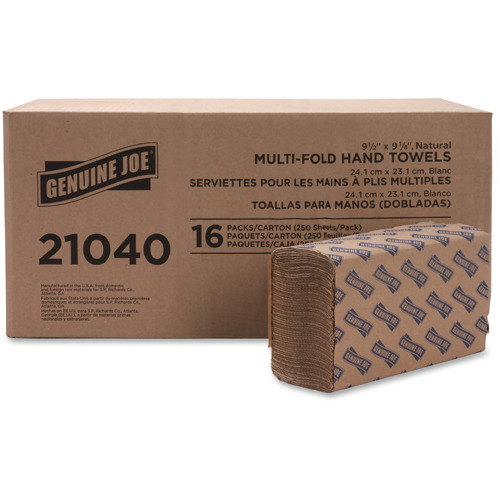 Genuine Joe Multifold Natural Towels  GJO21040