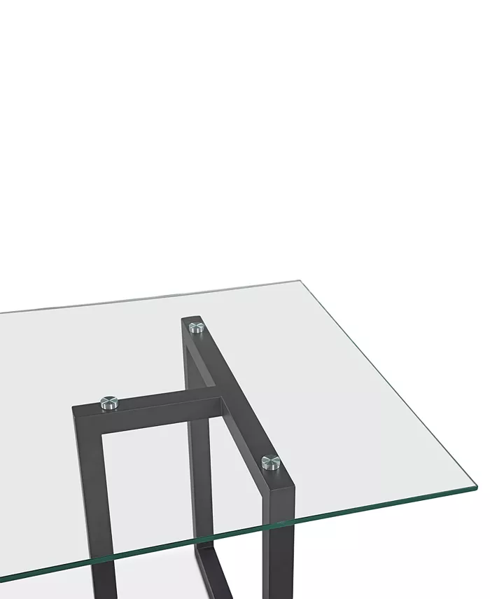 Furniture Emila 78 Rectangle Glass Mix and Match Dining Table