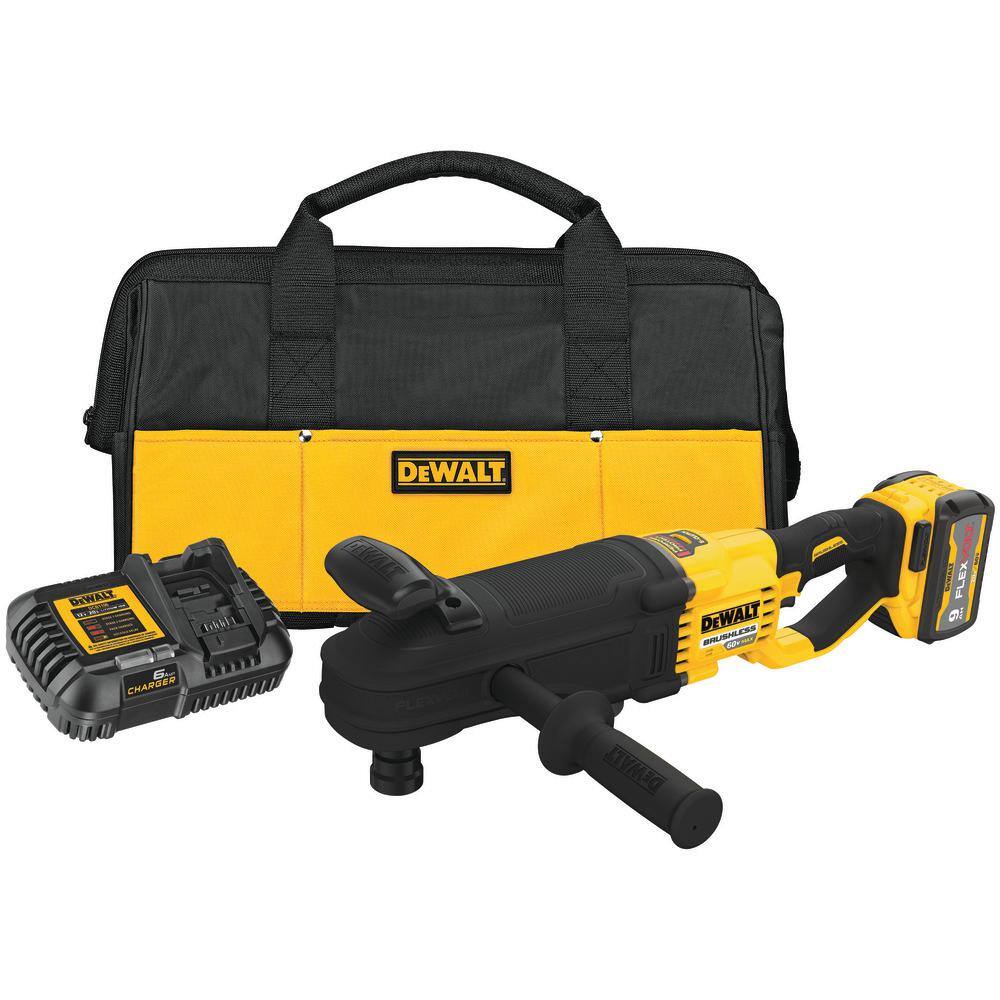 DW FLEXVOLT 60V MAX Cordless Brushless Quick-Change Stud and Joist Drill and (1) FLEXVOLT 9.0Ah Battery DCD471X1