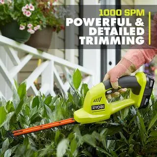ONE+ 18V Cordless Battery Grass Shear and Shrubber Trimmer with 1.3 Ah Battery and Charger