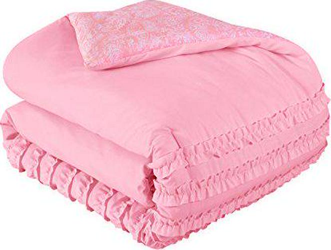 Better Homes and Gardens Kids Textured Ruffle Comforter Set， Full， Polyester