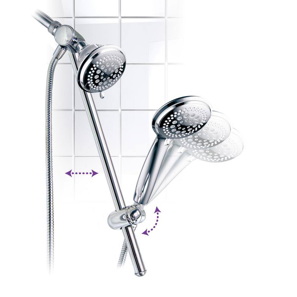 Dream Spa 36-spray 4 in. Dual Shower Head and Handheld Shower Head with Body spray in Chrome 1456