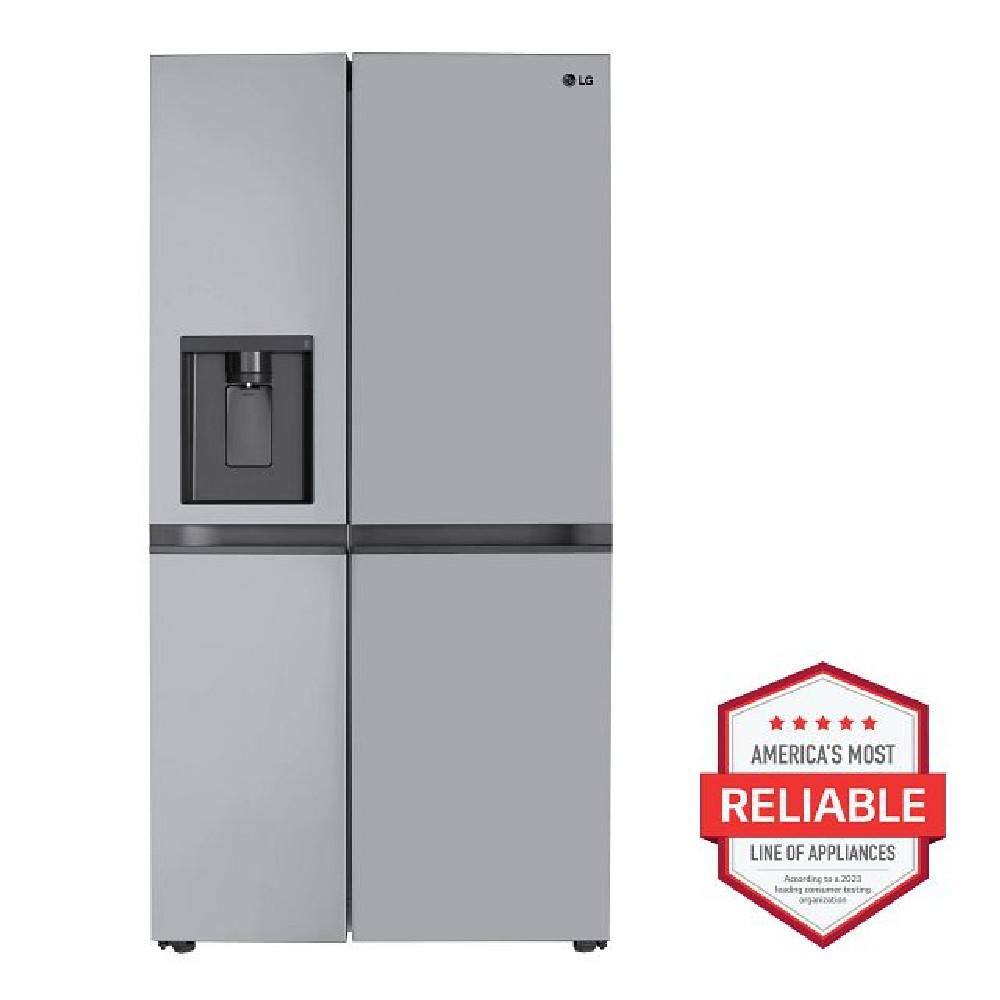 LG 28 cu. ft. Side by Side Refrigerator with External Water in Stainless Standard Depth LRSWS2806S