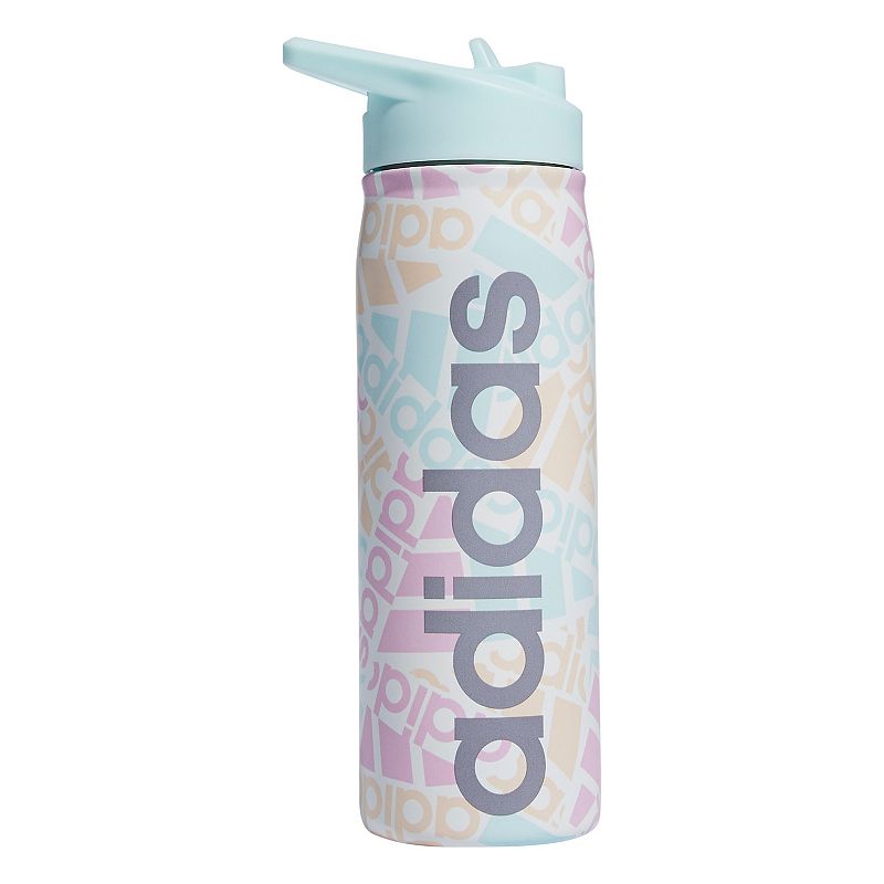 adidas 20-oz. Stainless Steel Water Bottle with Straw