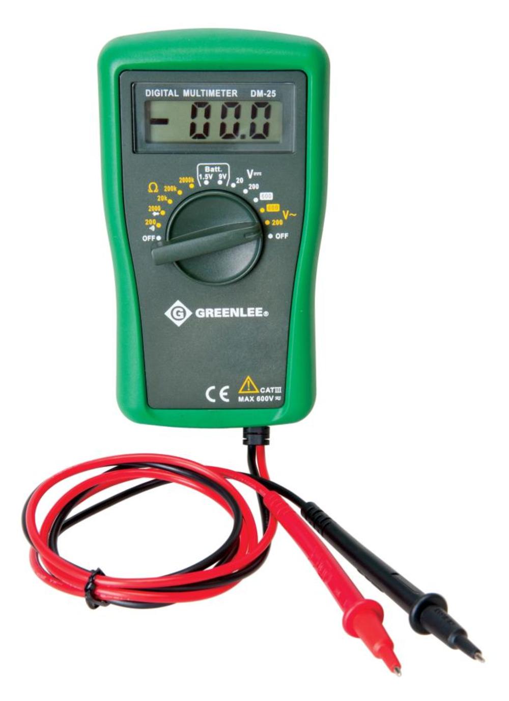 Cat III 600 V Manual Ranging Digital Multimeter ;