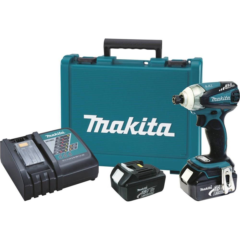 Makita 18V LXT Lithium-Ion Brushless Cordless 3-Speed Impact Driver Kit XDT01 from Makita