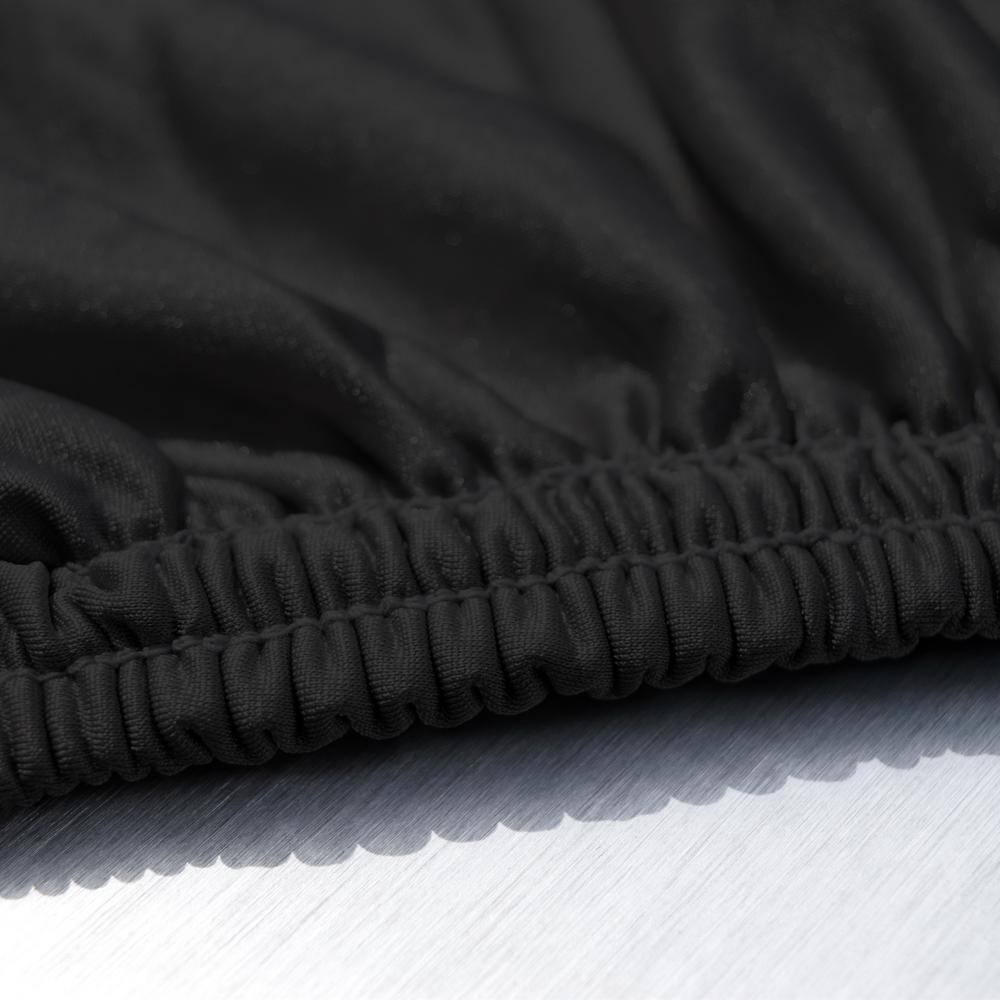 Budge Indoor Stretch 96 in. x 44 in. x 44 in. Black Motorcycle Cover Size MC-1 MC095003003