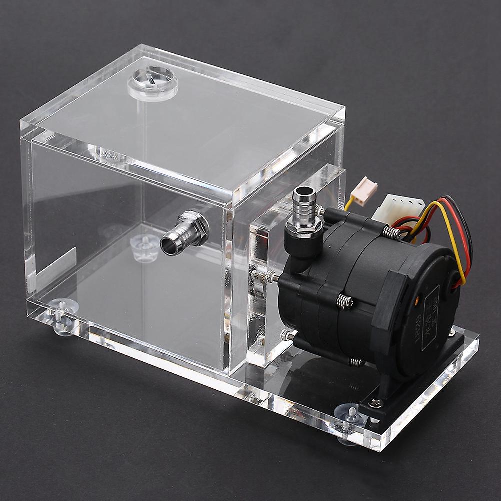 Integrated 890ml Pc Cooled Water Pump + Acrylic Water Cooling Tank 1200l/h