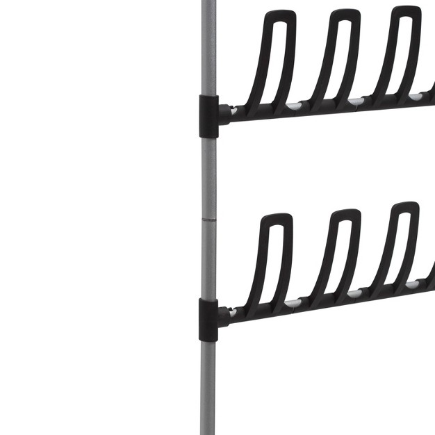 Organize It All Overdoor 12 Pair Shoe Rack Basic Collection