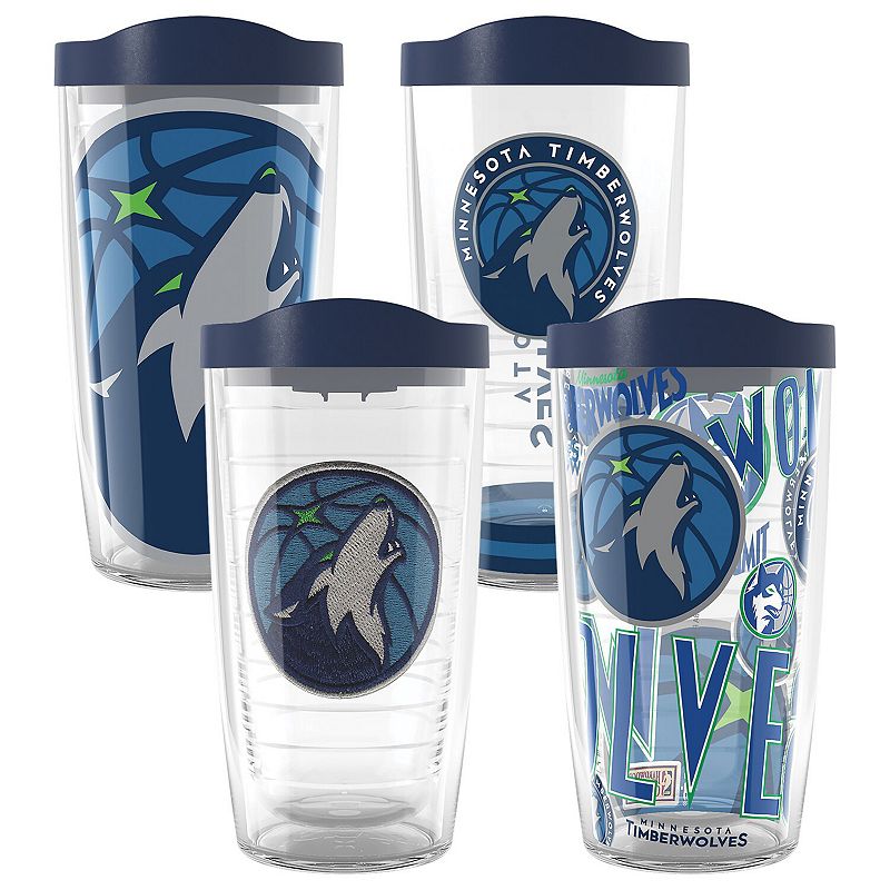 Tervis Minnesota Timberwolves Four-Pack 16oz. Classic Tumbler Set