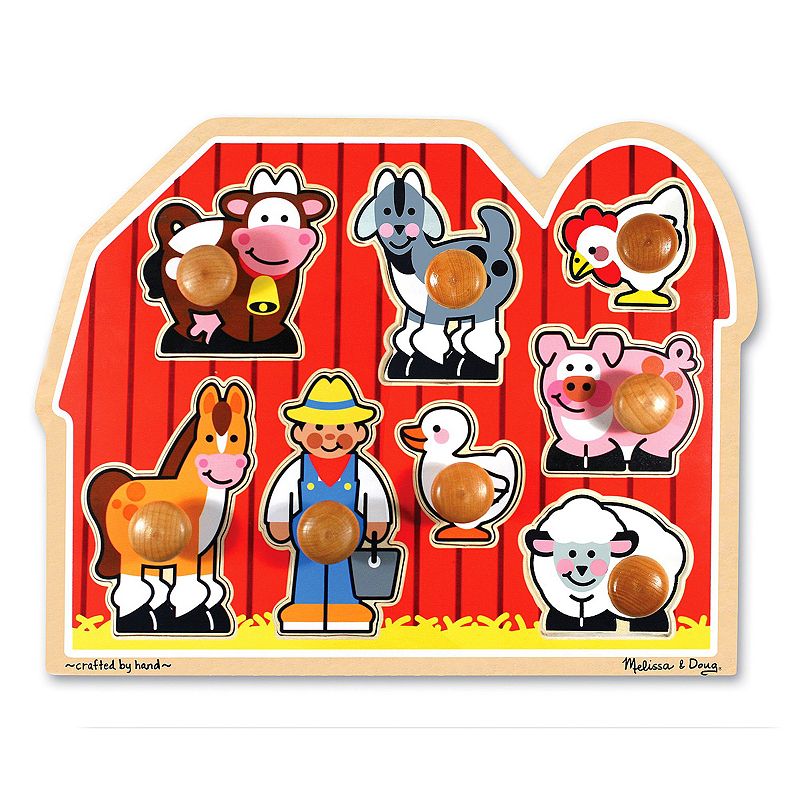 Melissa and Doug Large Farm Jumbo Knob Puzzle