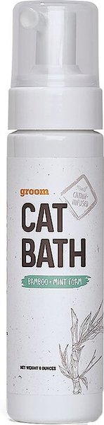 Litterbox.com Bamboo Mint Cat Bath Foam Wash， 8-oz bottle