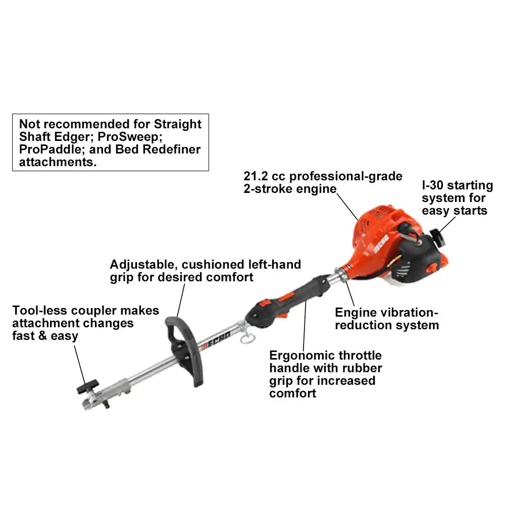 ECHO PAS-225AB 21.2 cc Gas 2-Stroke Pro Attachment Series Power Head