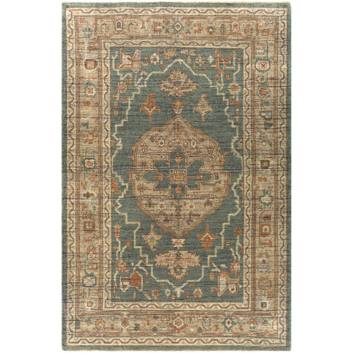 Reign NZ Modern Wool Dark Green Rug