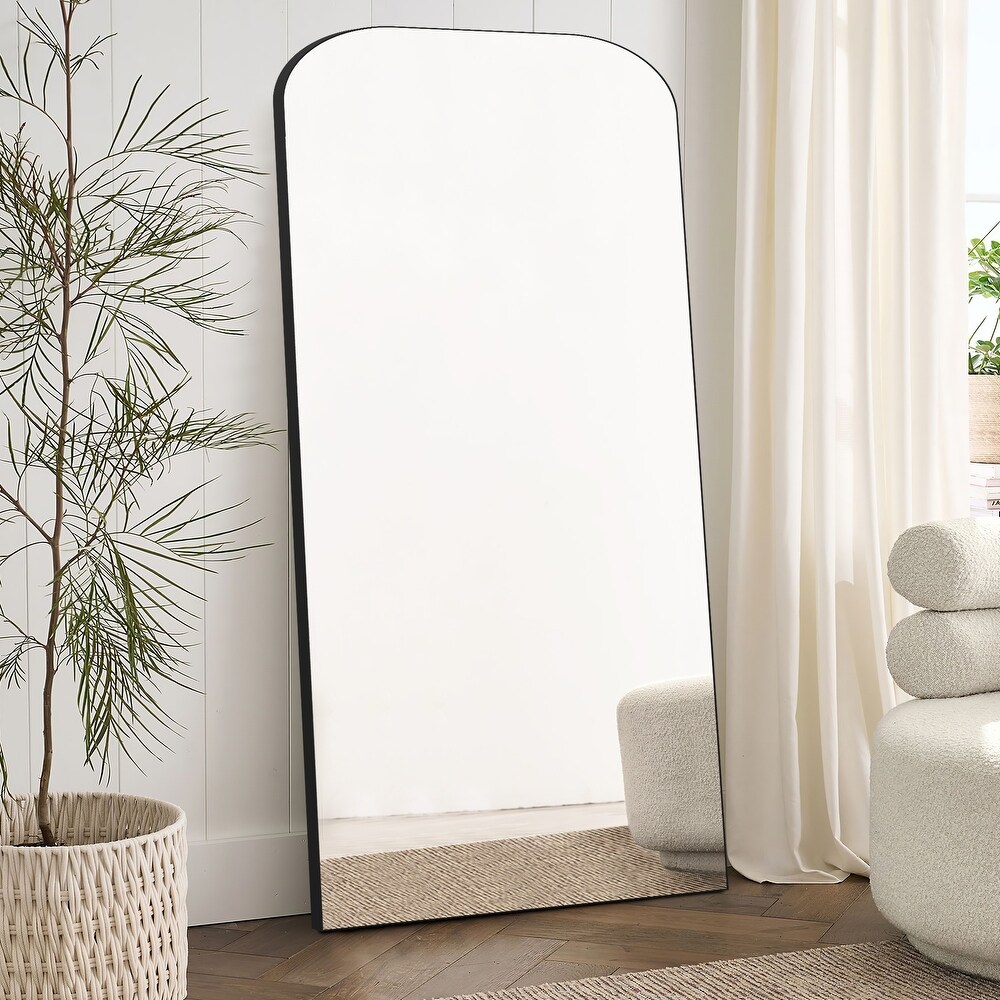 Iron Arch Top Bathroom Mirror Full Length Wall Mirror