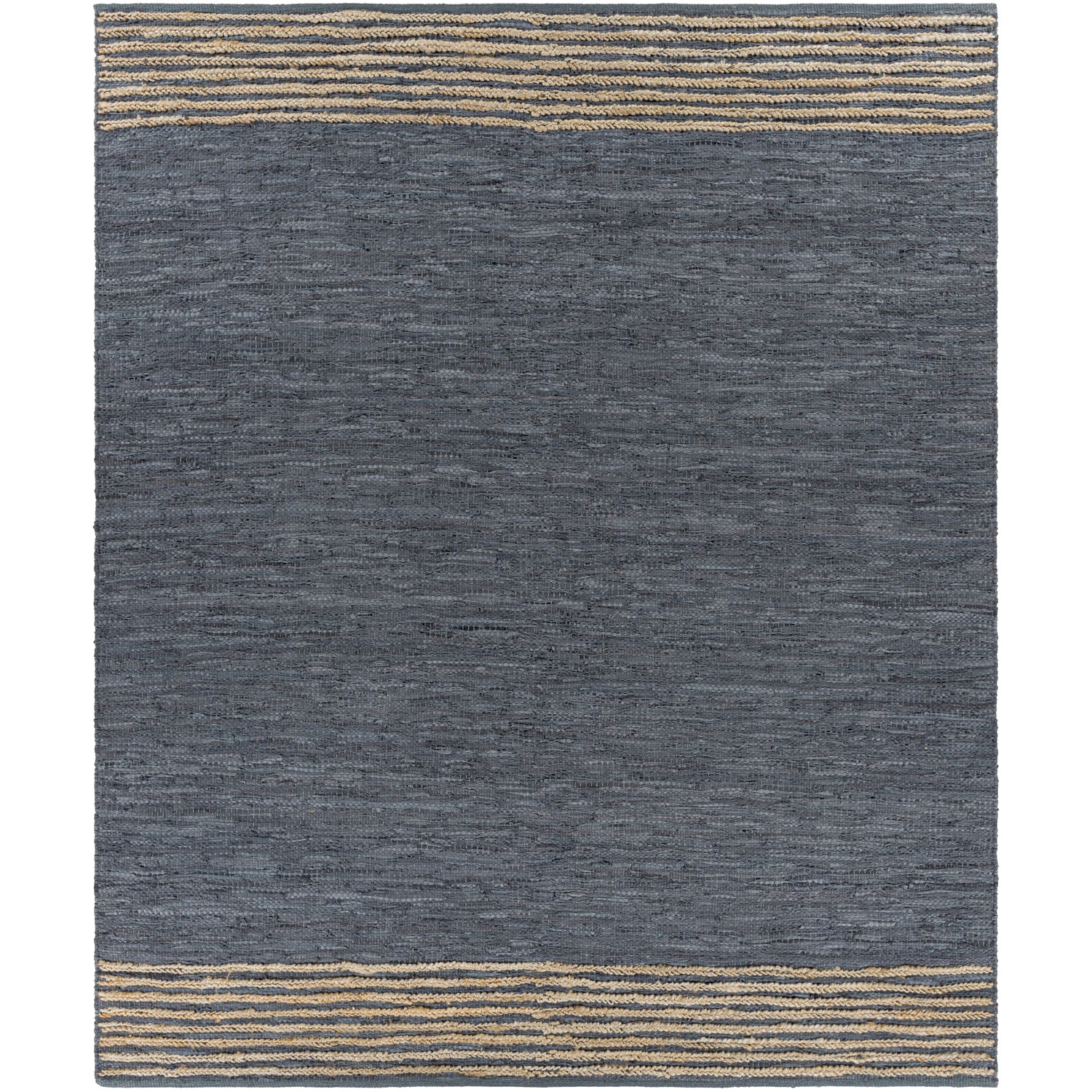 Lexington Hand Woven Rug in Charcoal, Beige