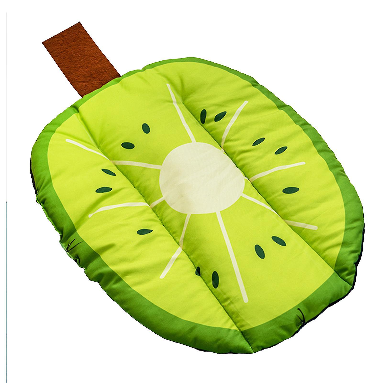 Pet Cushion HD Print Cute Soft Comfortable Universal Pet Bed Dog Mat for Home Outdoor Kiwi Fruit