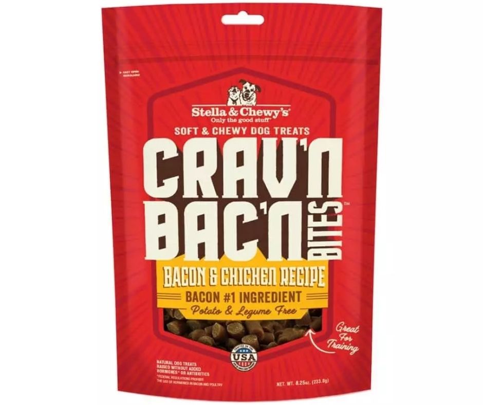 Stella and Chewy's - Crav’n Bac’n Bites Bacon and Chicken Recipe Dog Treat