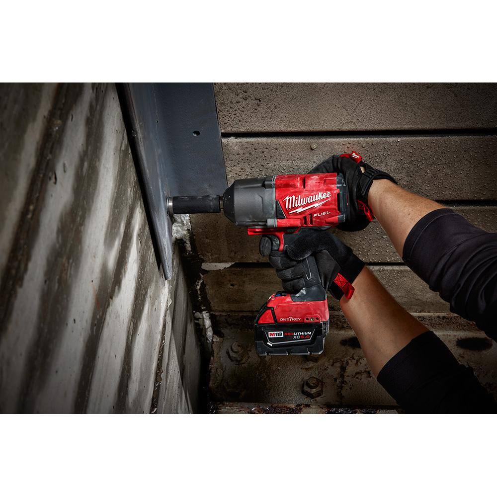 MW M18 FUEL 18V 12 in. Lithium-Ion Brushless Impact Wrench  ONE-KEY 34 in. Impact Wrench with (2) 6.0Ah Batteries 2767-20-2864-20-48-11-1862