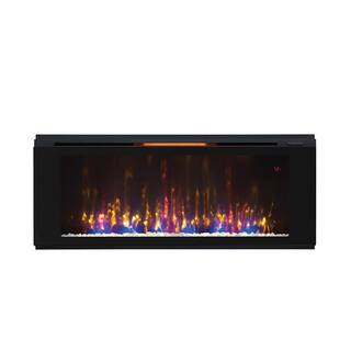 Classic Flame Helen 48 in. Wall-Mount Electric Fireplace in Black 48HF320FGT