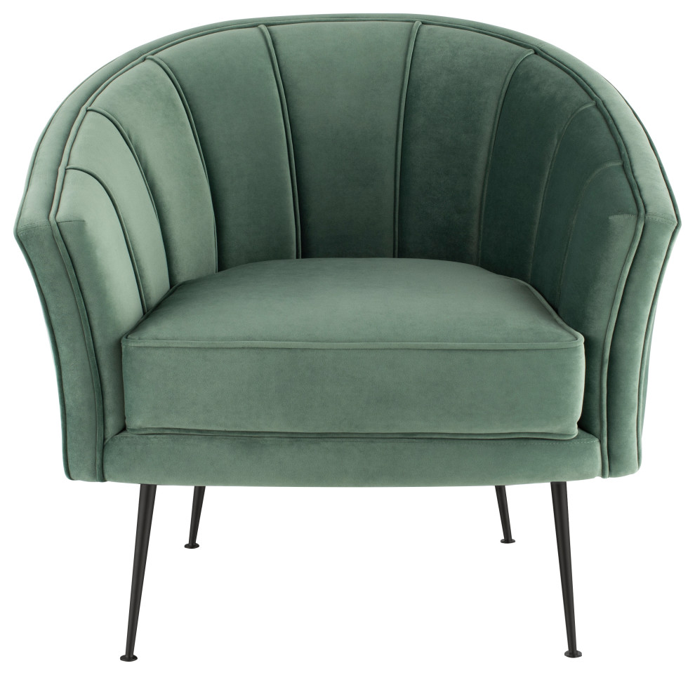 Aria Moss Single Seat Sofa   Midcentury   Armchairs And Accent Chairs   by Nuevo  Houzz