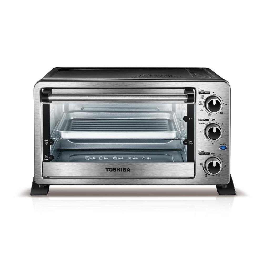 Toshiba 6-Slice Convection Stainless Steel Toaster Oven MC25CEY-SS