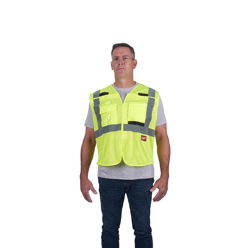 Milwaukee High Vis Safety Vest Class 2 Breakaway Mesh 48-73-5121M910 from Milwaukee