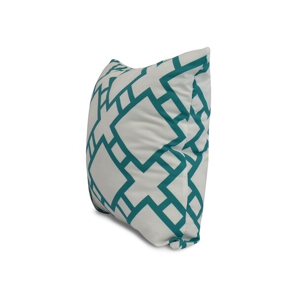 20 x 20 Inch Square in St. Louis Geometric Print Outdoor Pillow