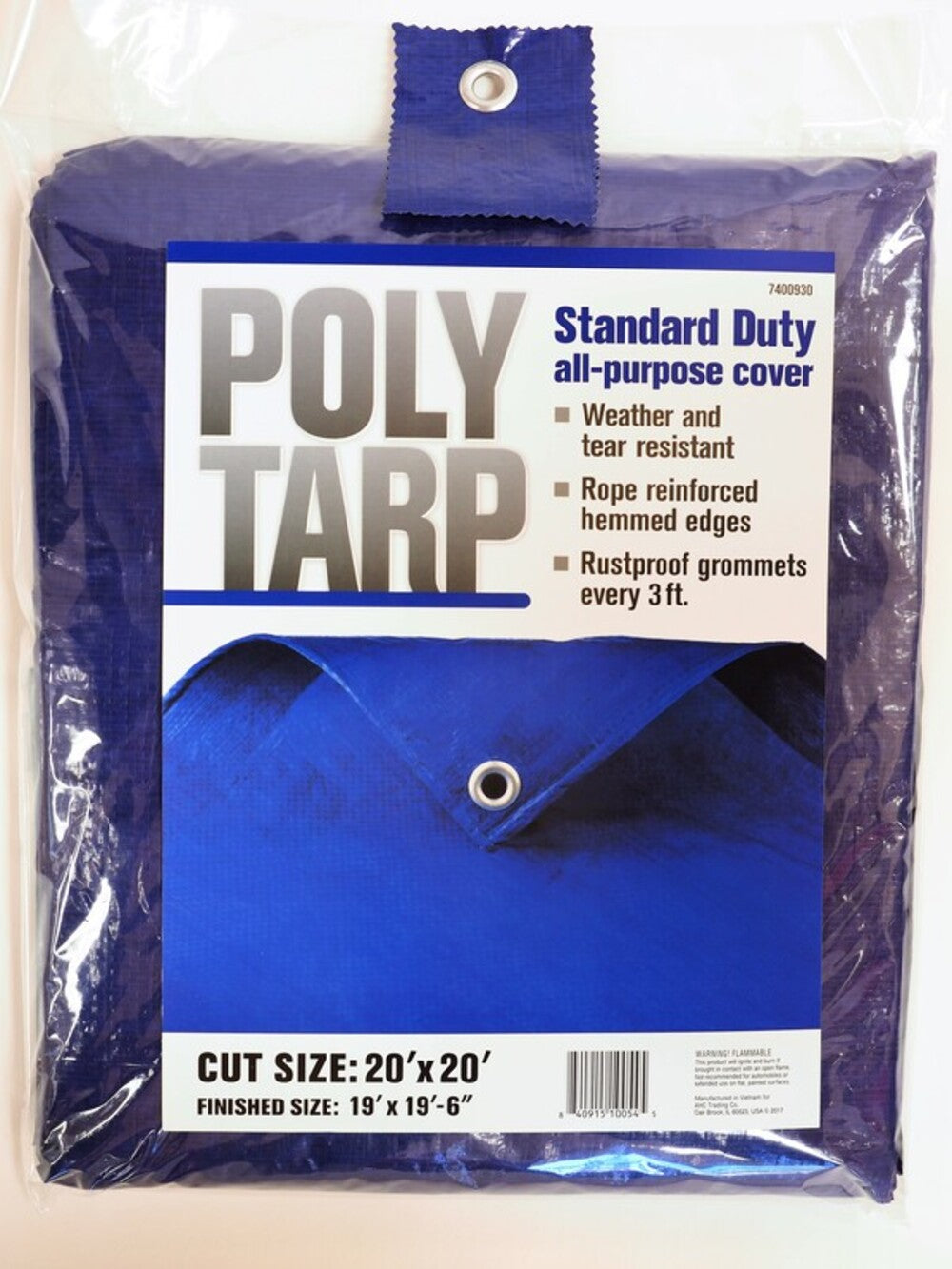 TARP POLY 20'X20' BLUE