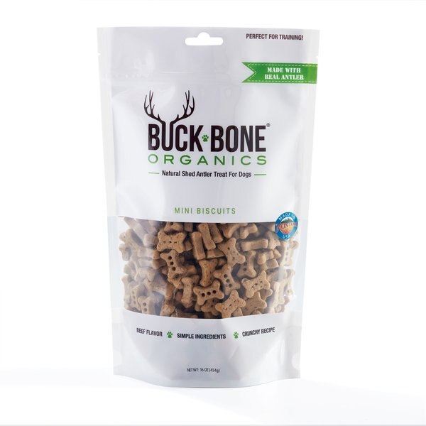 Buck Bone Organics Mini Antler Biscuits Dog Treats