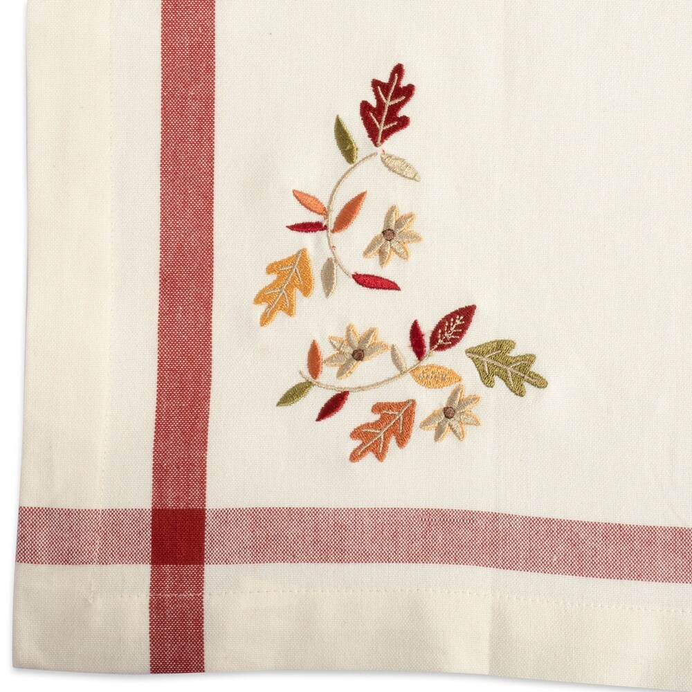 DII Rustic Leaves Kitchen Tablecloth