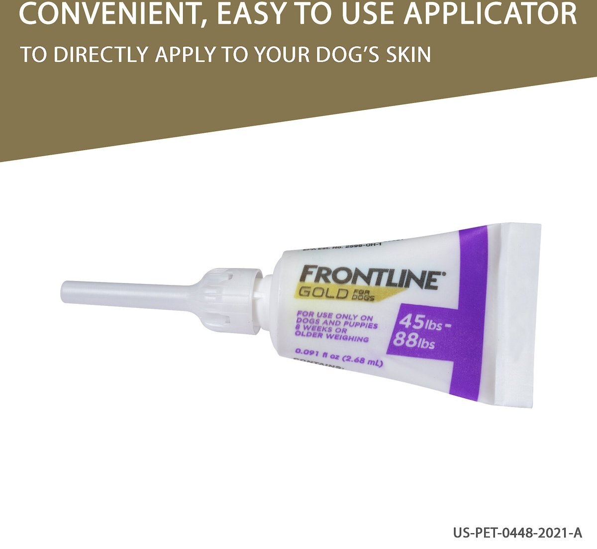 Frontline Gold Flea and Tick Treatment for Large Dogs， 45-88 lbs