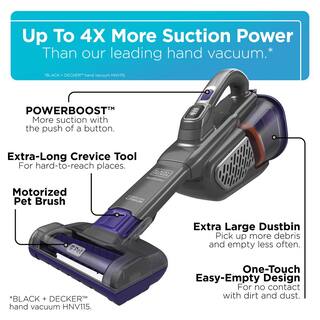 BLACK+DECKER dustbuster AdvancedClean+ 20-Volt Cordless 2.9-Cup Handheld Vacuum Pet HHVK515JP07