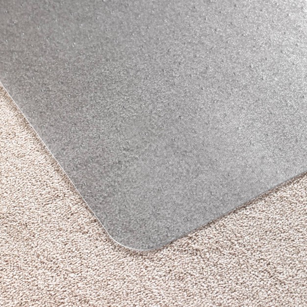 Vinyl Chair Mat For Low Pile Carpets Lipped Clear Floortex