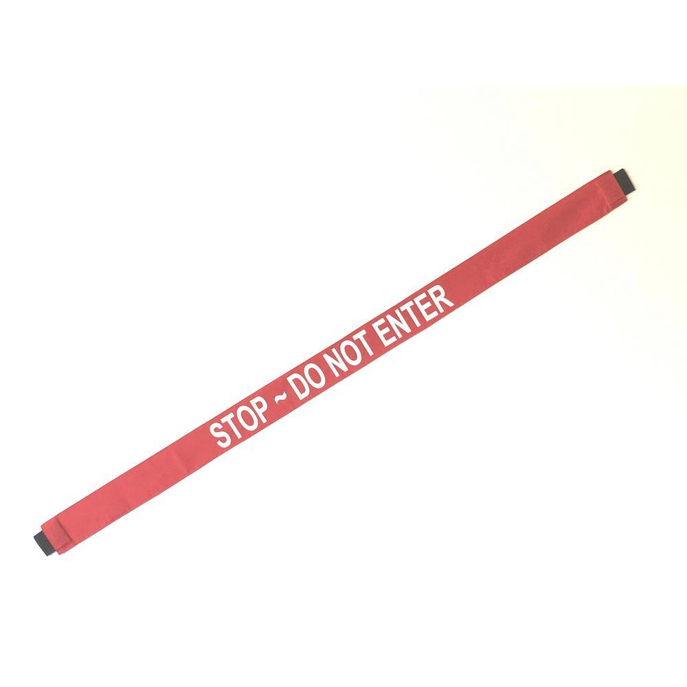 Magnetic Door Barrier Nylon Stop Do Not Enter Safety Banner with Magnetic Ends. Fits up to a 51 in. Extra-Wide Doorway SDE-L-01