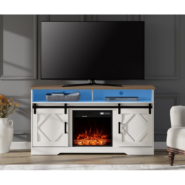 WAMPAT Electric Fireplace TV Stand for TVs Up to 65 Inch - 59