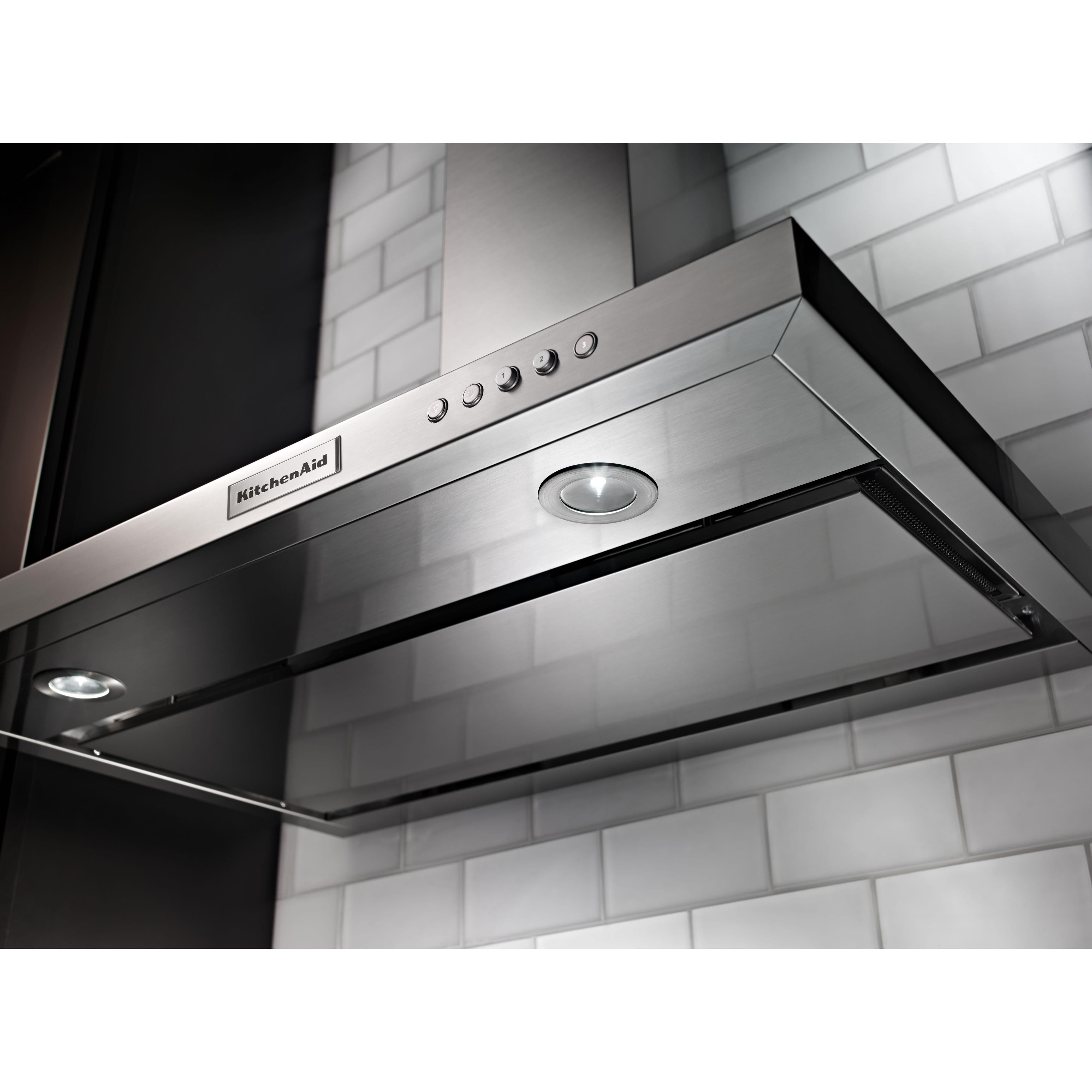 KitchenAid 36-inch Wall Mount Range Hood KVWB406DSS