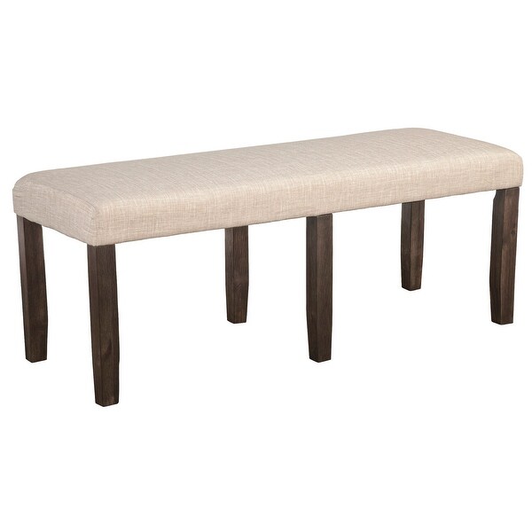 Alpine Furniture Brayden Dining Bench， Espresso