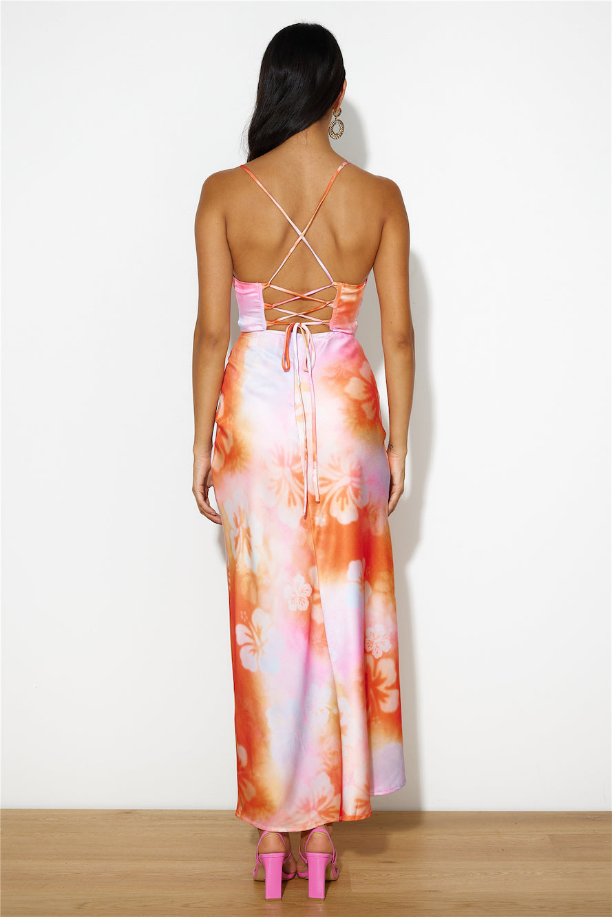 Dreamy Fit Maxi Dress Orange