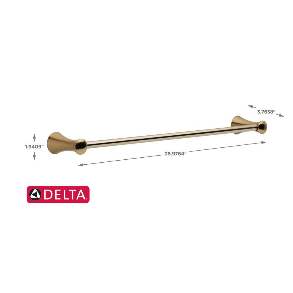 Delta Lahara 24 in. Towel Bar in Champagne Bronze 73824-CZ