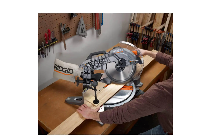 RIDGID R4123 15 Amp Corded 12 in. Dual Bevel Miter Saw with LED