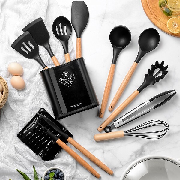 12-Piece Silicone Kitchen Utensils Set