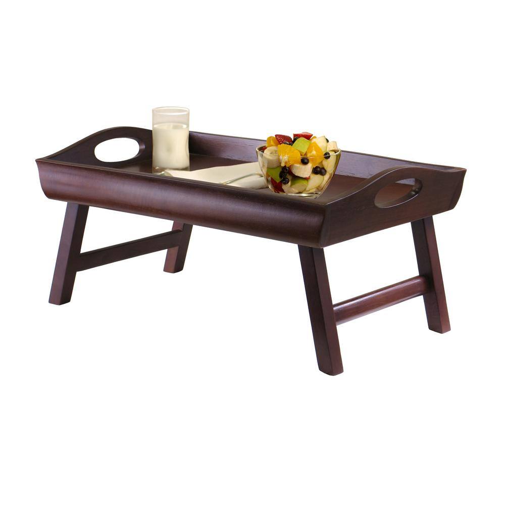 Winsome Sedona Bed Tray Curved Side Foldable Legs Large Handle 94725