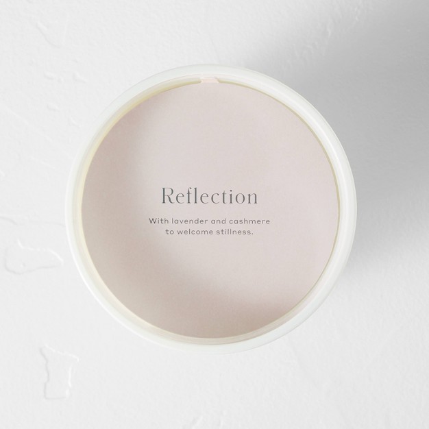 Reflection Core Frosted Glass Wellness Jar Candle White