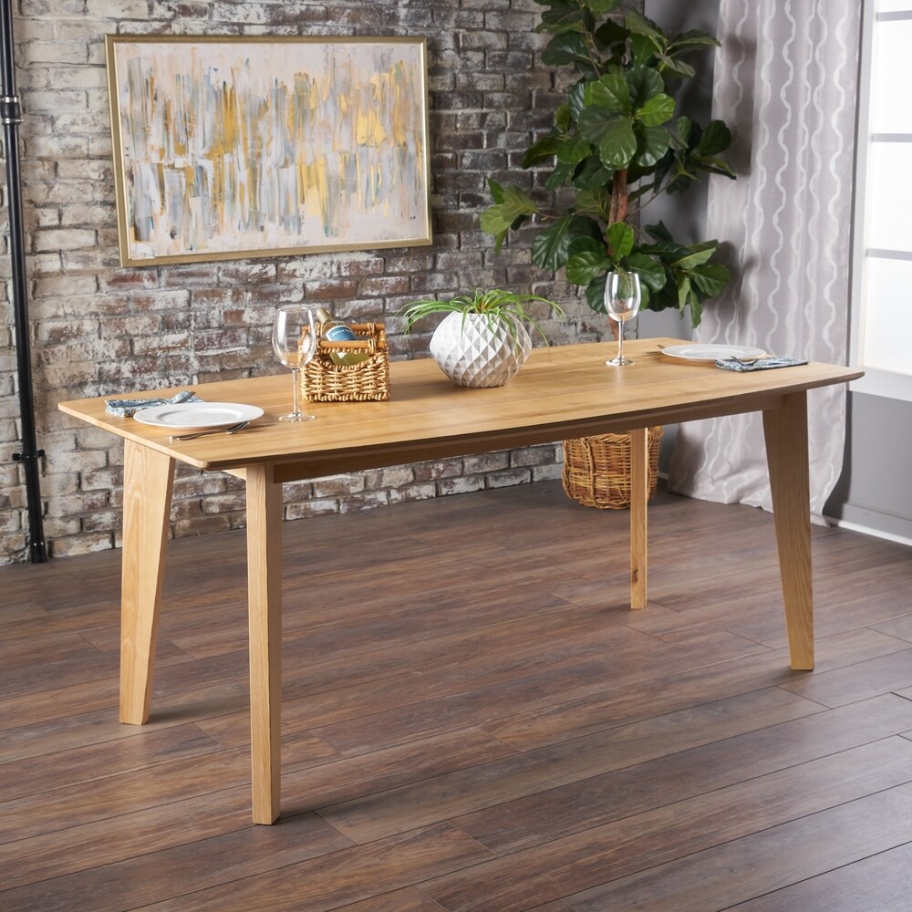 Cassian Rectangle Wood Dining Table by Christopher Knight Home