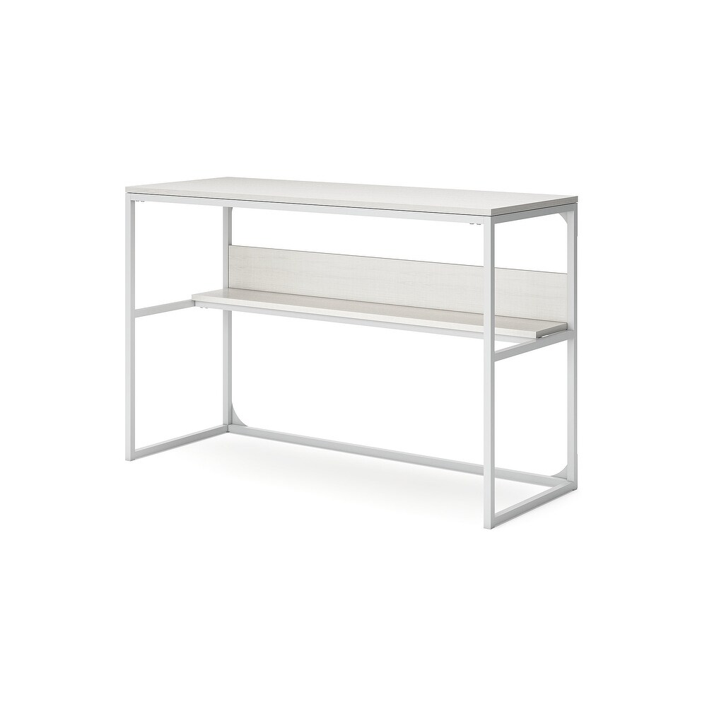 Signature Design by Ashley Deznee White Home Office Desk with Shelf