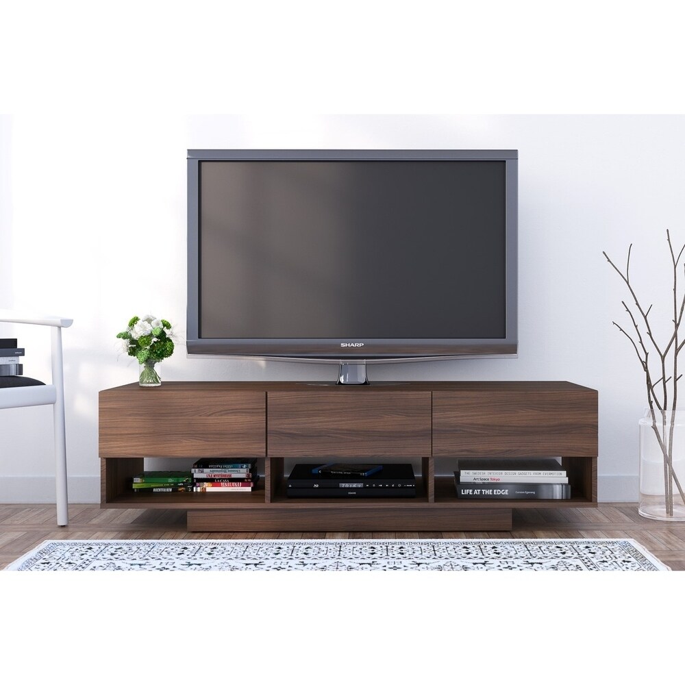 Nexera Rustik 60 inch TV Stand with 3 Drawers