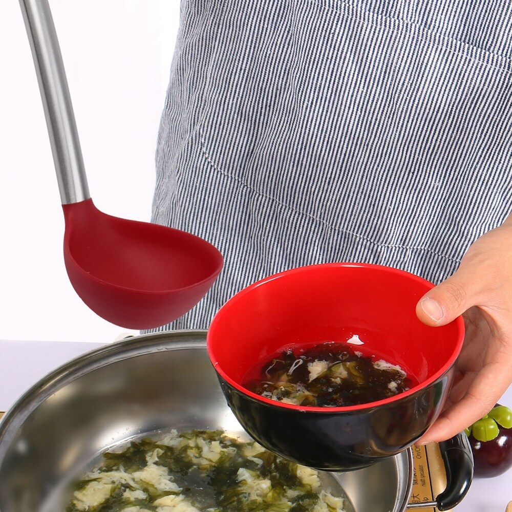 Silicone Soup Ladle Spoon 12.4\